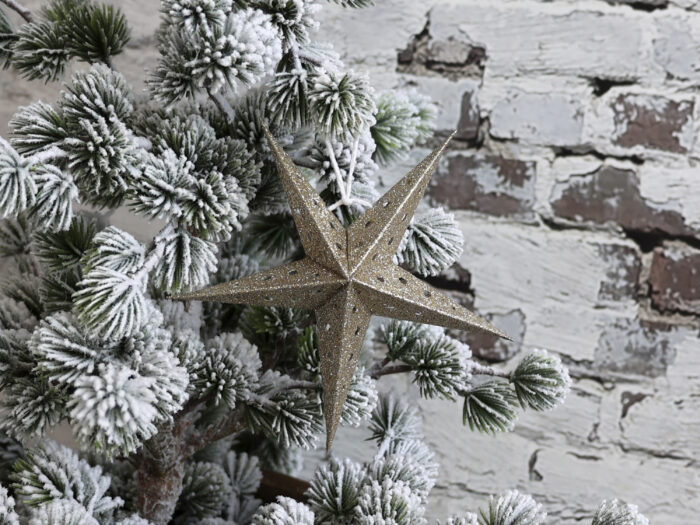 PAPERITÄHTI VINTAGE PAPER STAR 13 cm, samppanja - Image 3